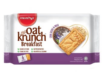 Oat Krunch Breakfast Crackers (Chia Seeds and Milk)